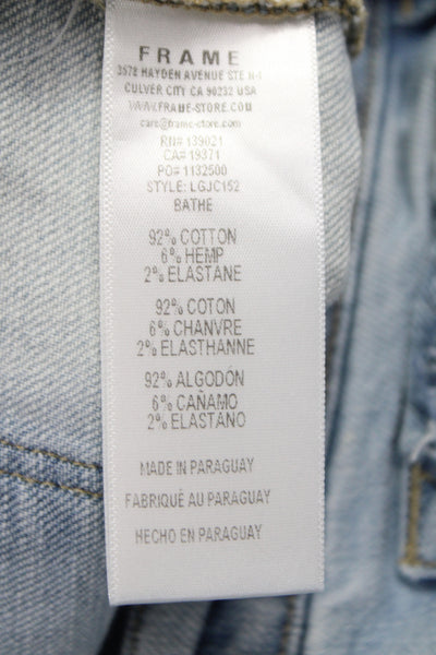 Frame Womens Skinny Distressed Blue Jeans Size 31