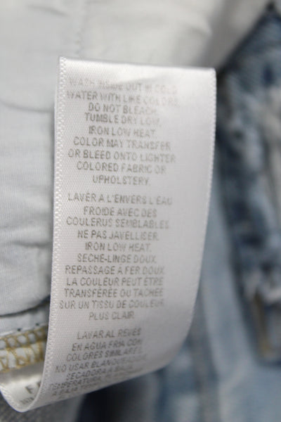 Frame Womens Skinny Distressed Blue Jeans Size 31