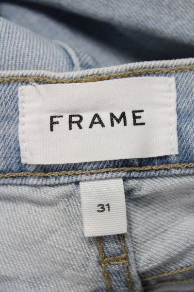 Frame Womens Skinny Distressed Blue Jeans Size 31