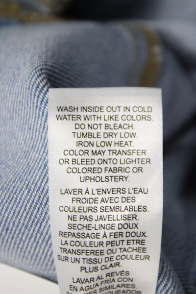 Frame Womens Flared Jeans Blue Mid Rise Cotton Blend Button Fly Size 32