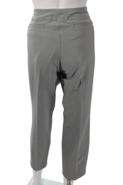 Adidas Women Capri Pants Gray Polyester Pull-On Golf Size L
