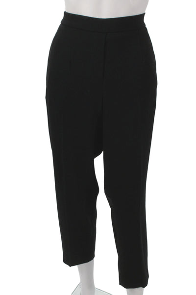 Babaton Women Ankle Black Triacetate Pull On Pants Size 12