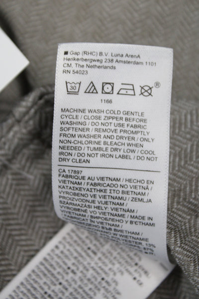 Athleta Women Herringbone Gray Ankle Leggings Polyester Sports Fall Size XS