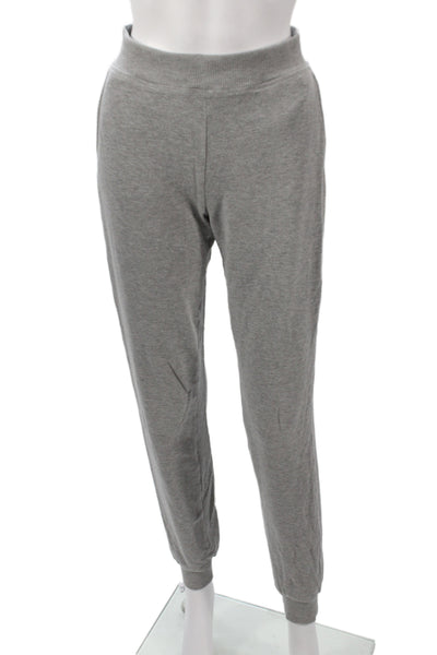 L Agence Women Gray Cotton Joggers Size S