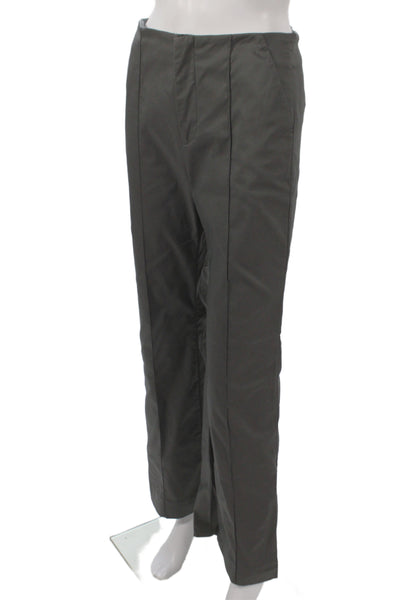 Modern Citizen Women Dress Pants Gray Cotton Blend Zip Inseam 28 Size S