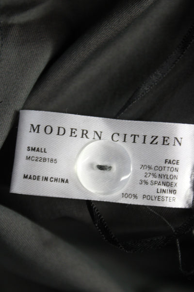 Modern Citizen Women Dress Pants Gray Cotton Blend Zip Inseam 28 Size S