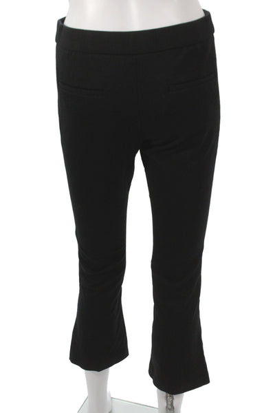Amanda + Chelsea Womens Capri Pants Black Rayon Hook & Eye Size 4