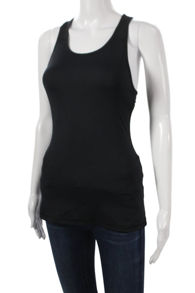 ALALA Women Athleisure Basic Scoop Neck Sleeveless Nylon Tank Black Size XS