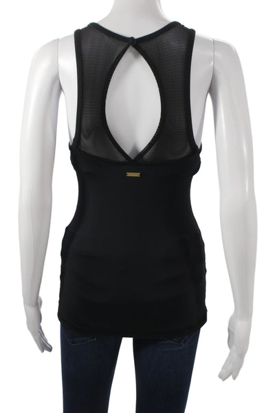 ALALA Women Athleisure Basic Scoop Neck Sleeveless Nylon Tank Black Size XS