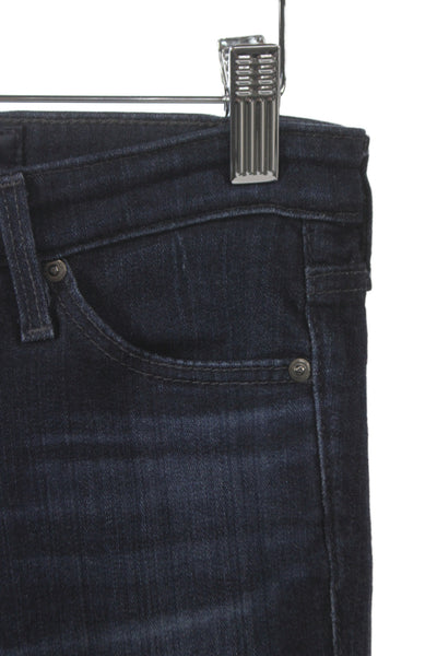 AG Adriano Goldschmied Womens Skinny Blue Jeans Mid Rise Cotton Blend Size 25