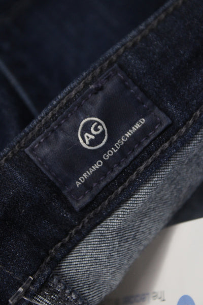 AG Adriano Goldschmied Womens Skinny Blue Jeans Mid Rise Cotton Blend Size 25