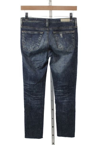 AG-ED Denim Womens Ankle Jeans Blue Mid Rise 26 Inseam Cotton Blend Size 25