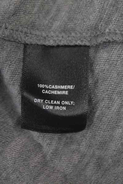 Lafayette 148 New York Women Cashmere Turtleneck Sweater Gray Size S