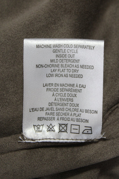 Vigoss Womens Biker Jacket Brown Zip Polyester Long Sleeve Size M