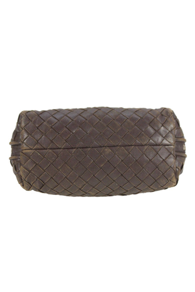 Bottega Veneta Womens Leather Intrecciato  Pouch Wallet Brown