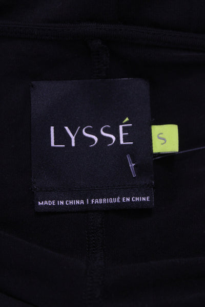 Lysse Womens Tunic V-Neck Black Viscose Long Sleeve Pullover Size S