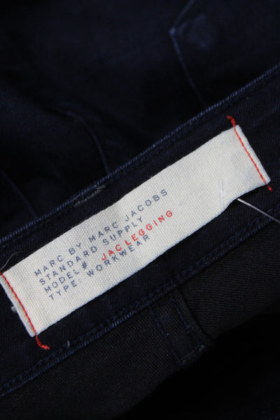 Marc By Marc Jacobs Women Jegging Blue Cotton Blend Low Rise Inseam 31 Size 27