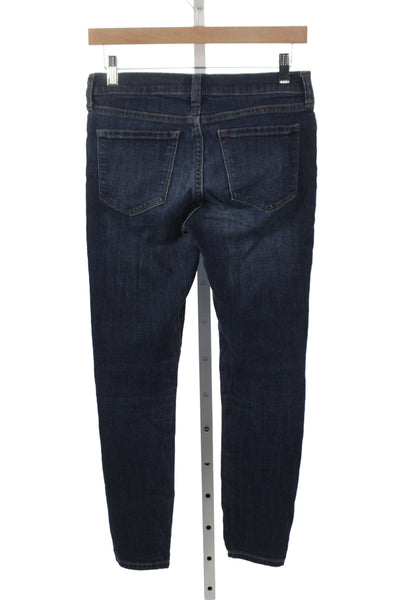 Banana Republic Women Skinny Jeans Blue Mid Rise Cotton Blend Size 2