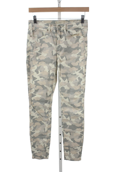 Nicole Miller Womens Skinny Camo Cotton Jeans Multicolor Size 26