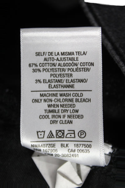 Hudson Womens Skinny Mid-Rise Black Cotton Blend Jeans Size 26