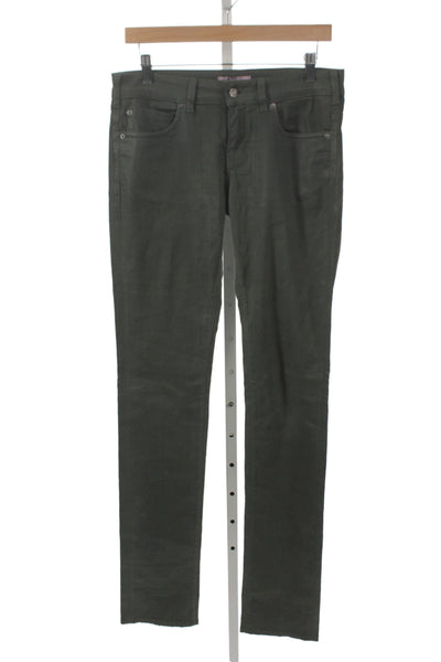Vanessa Bruno Women Green Skinny Cotton Pants Size 28