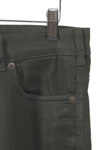 Vanessa Bruno Women Green Skinny Cotton Pants Size 28