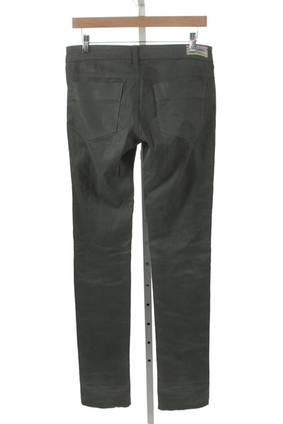 Vanessa Bruno Women Green Skinny Cotton Pants Size 28
