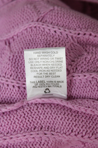 Pink Rose Womens Pink Pullover Sweater Long Sleeve Crew Neck Size XS