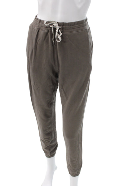 Vuori Women Jogger Pants Brown Organic Cotton Drawstring Athleisure Size XS