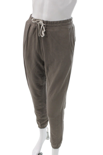 Vuori Women Jogger Pants Brown Organic Cotton Drawstring Athleisure Size XS
