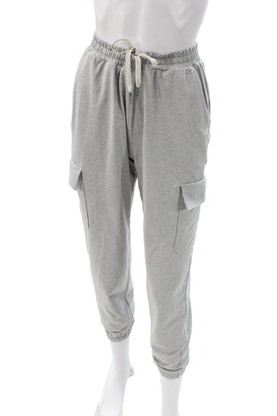 Vuori Womens Jogger Pants Gray Recycled Polyester Drawstring Size XS