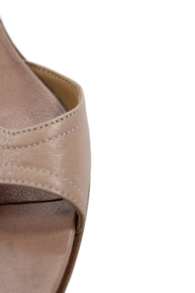 Hermes Women Leather Kitten Heels Brown Size 7