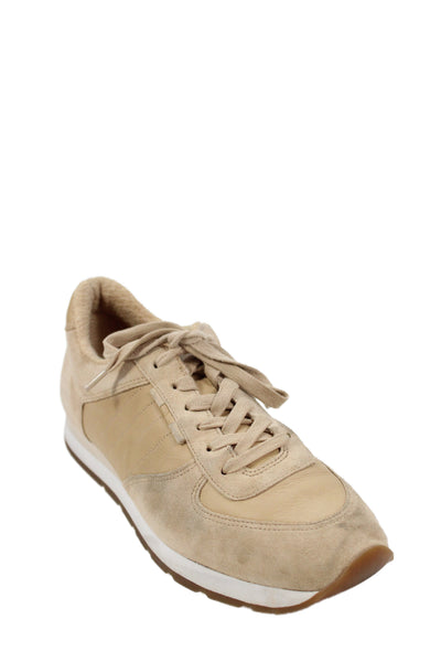 Vince Womens Suede Colorblock Sneakers Size 10 Brown