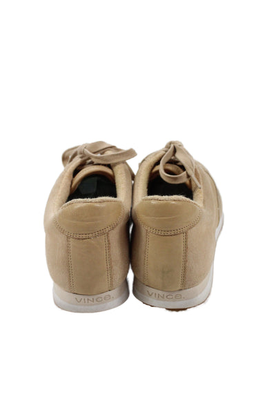Vince Womens Suede Colorblock Sneakers Size 10 Brown