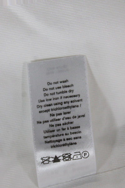 Rag & Bone Women Cotton Blend Buttoned Blazer White Size 0
