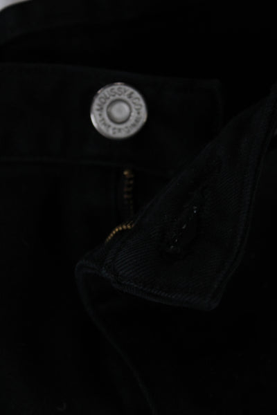 Moussy Womens Skinny Black Cotton Jeans Size 25