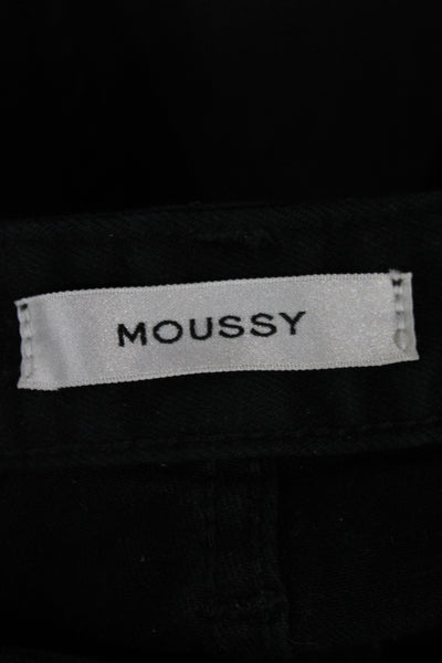 Moussy Womens Skinny Black Cotton Jeans Size 25