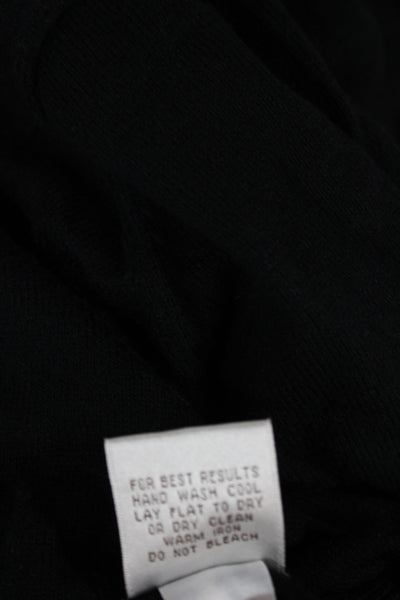 Peter Millar Mens Black Cashmere Mock Neck Pullover Long Sleeve Size XL