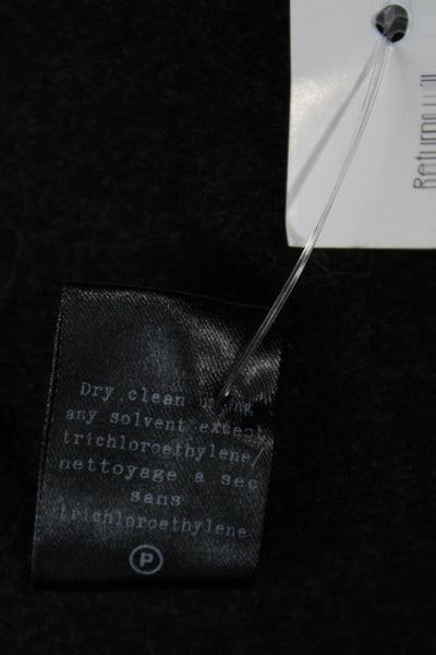 Rag & Bone Mens Black Wool Shirt Jacket Zip Classic Fall Size L