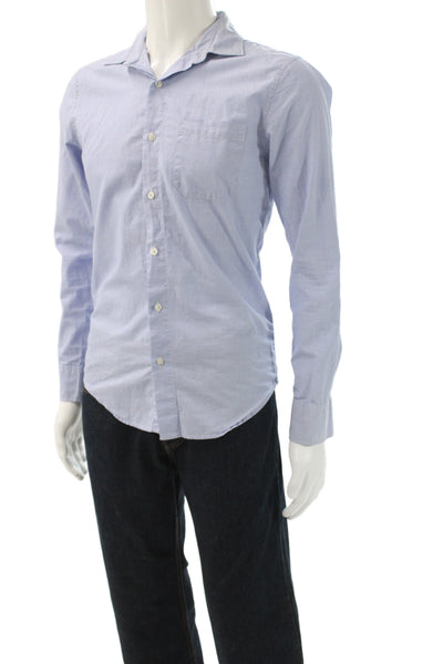 Bonobos Mens Tailored Fit Button Down Shirt Blue Cotton Size Small