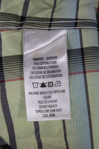 Robert Graham Men's Long Sleeves Button Down Multicolor Striped Shirt Size XL