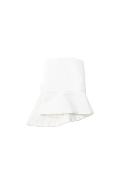 Catherine Osti Women's Linen Knotted Wrist  Snap Cuffs White