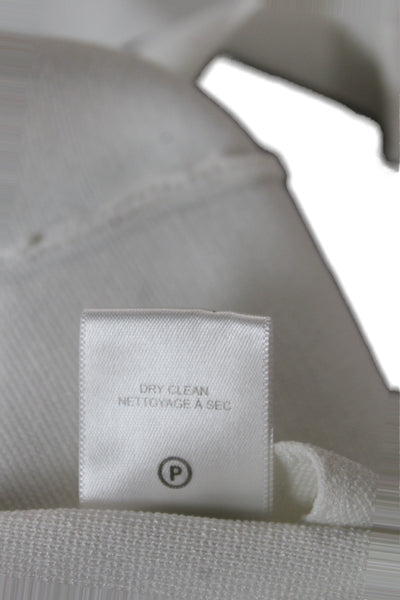 ALC Womens Cropped Knit Sweetheart Neckline Sleeveless Tank White Size L