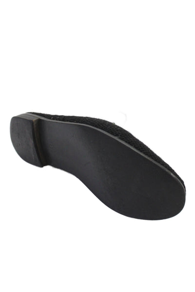 The Larkspur Collection Womens Slip On Cotton Leather Tree Loafers Black 8.5