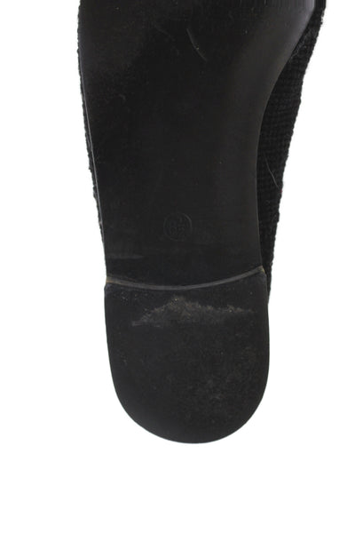 The Larkspur Collection Womens Slip On Cotton Leather Tree Loafers Black 8.5