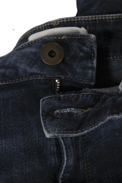 DL1961 Womens Straight Mid Rise Blue Jeans Cotton Blend Size 32
