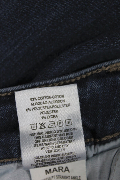 DL1961 Womens Straight Mid Rise Blue Jeans Cotton Blend Size 32