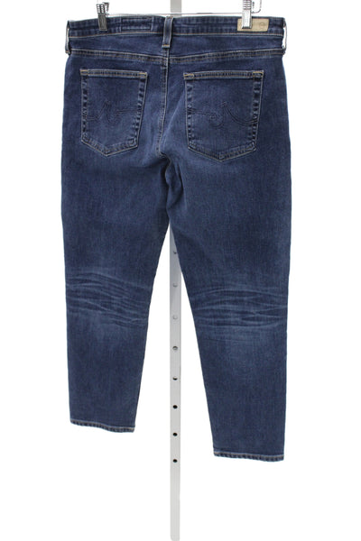 AG Adriano Goldschmied Womens Cropped Blue Jeans Mid Rise Size 32