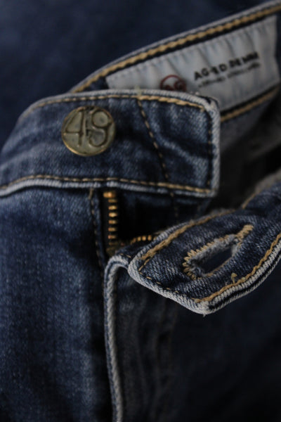 AG Adriano Goldschmied Womens Cropped Blue Jeans Mid Rise Size 32