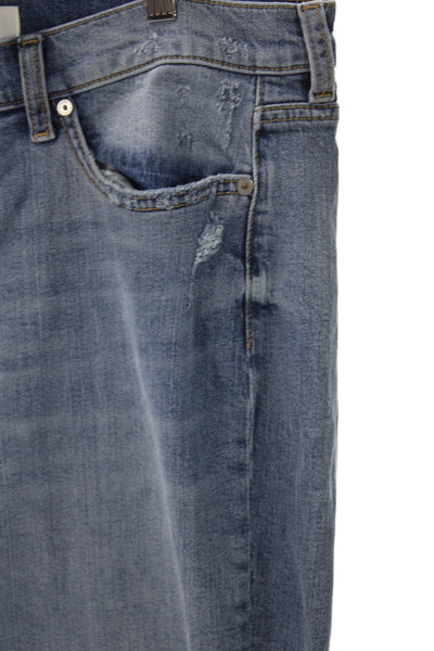 7 For All Mankind Womens Straight Blue Jeans Size 32